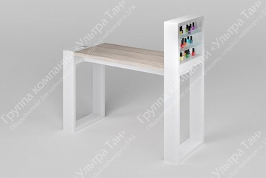 Одноместный маникюрный стол Matrix с подставкой под лаки, вид 2