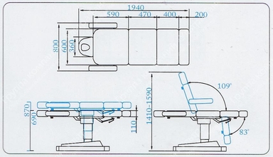 Косметологическое кресло SD-3803A, вид 11