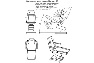 Косметологическое кресло Премиум 4, вид 3